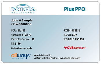 Hot off the press! New Partners employee health plan ID cards.